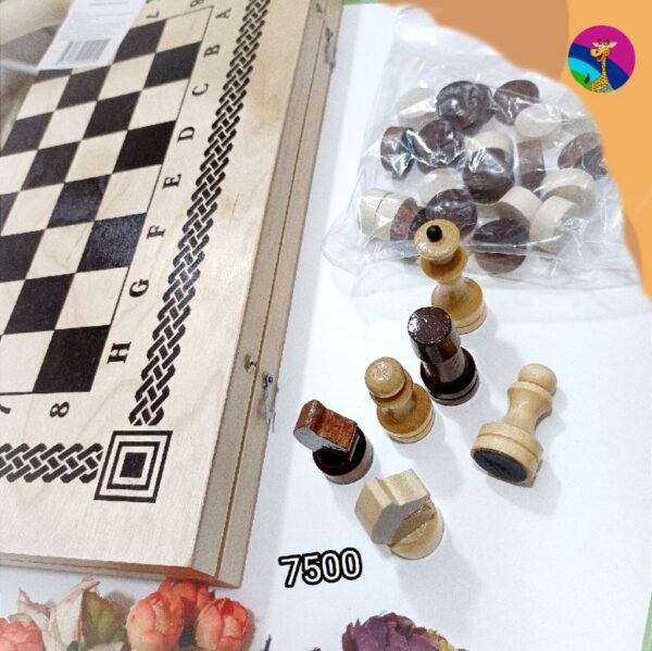 Изображение для Настольная игра 2в1 Шашки и шахматы B-6 (400×200×36 мм) - 4333