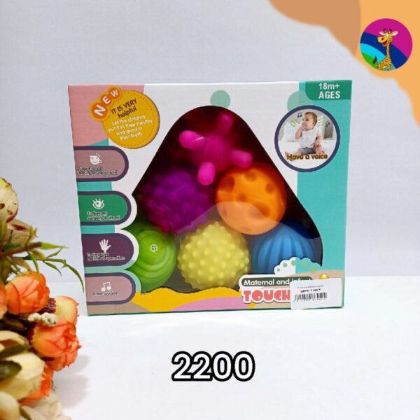 Изображение для Тактильные мячики для детей. Игрушки для ванной. 6 штук. - 4505