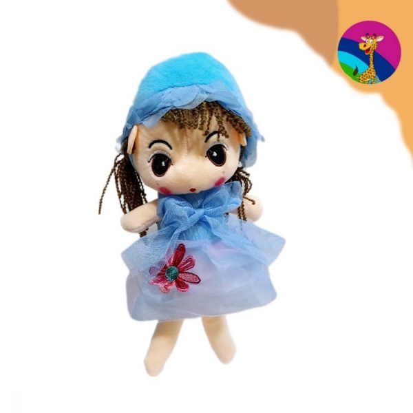 Изображение для Мягкая кукла в голубом платье - 9637