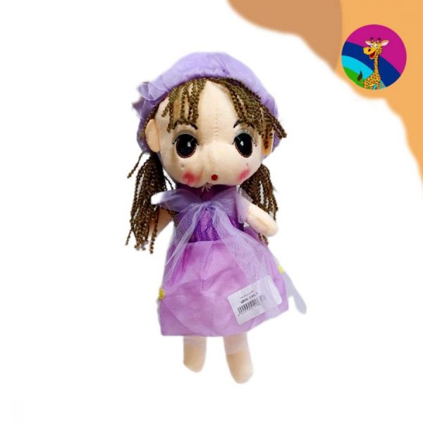 Изображение для Мягкая кукла в фиолетовом платье - 3901