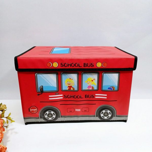 Изображение для Контейнер для игрушек Красный Автобус Органайзер - 2423