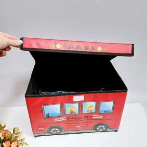 Изображение для Контейнер для игрушек Красный Автобус Органайзер - 4989