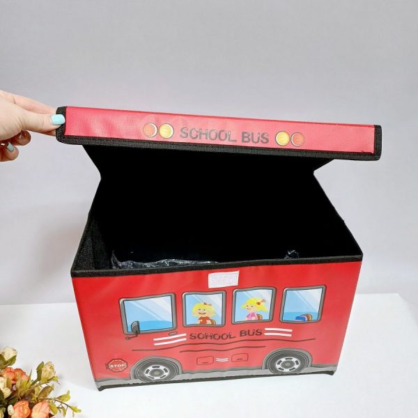 Изображение для Контейнер для игрушек Красный Автобус Органайзер - 1374
