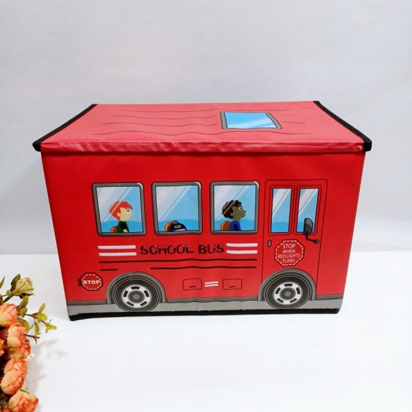 Изображение для Контейнер для игрушек Красный Автобус Органайзер - 1207