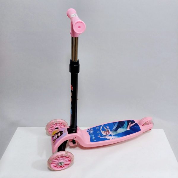 Изображение для Самокат трехколесный облегчённый для детей от 2-х лет Розовый Холодное сердце - 6260