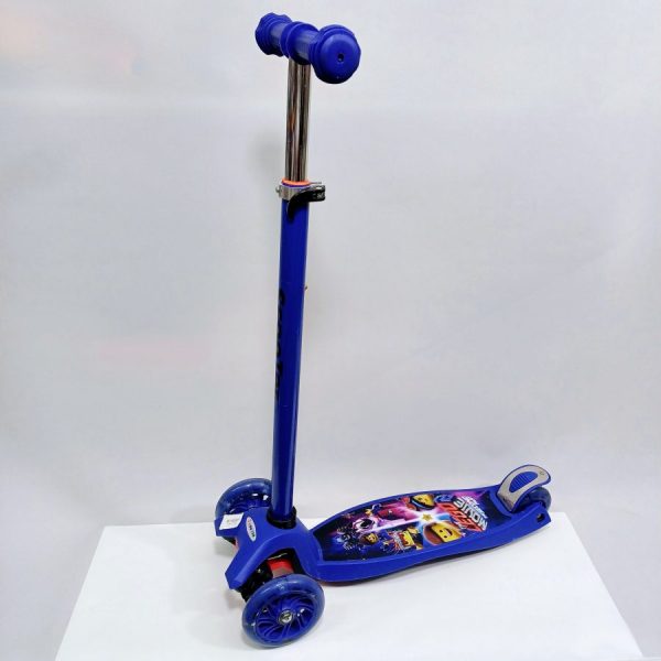Изображение для Самокат детский 3-х колёсный синий Герои Лего - 1503