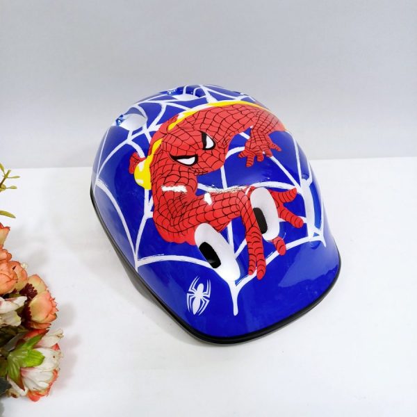 Изображение для Детский шлем защитный Каска синий Человек паук - 5673