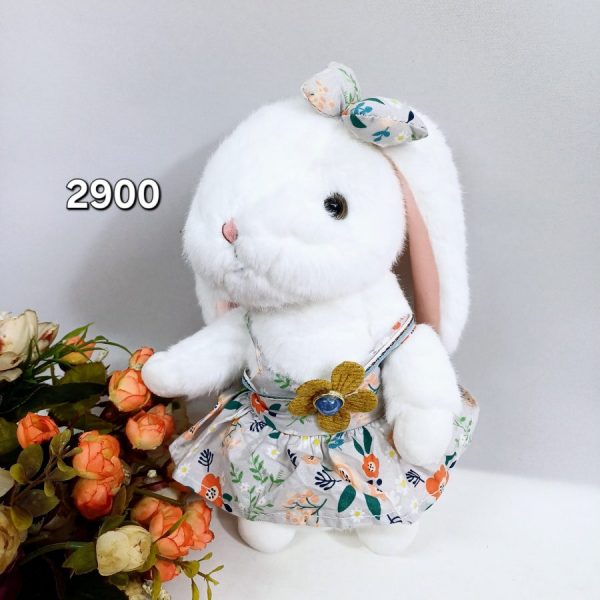 Изображение для Мягкая игрушка Зайка в платье 25 см - 7976