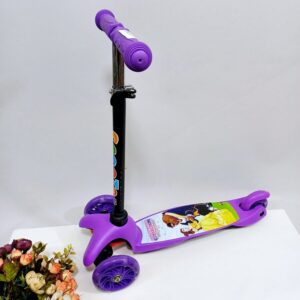 Изображение для Самокат трехколесный для детей от 2-х лет Красавица и чудовище фиолетовый - 7091