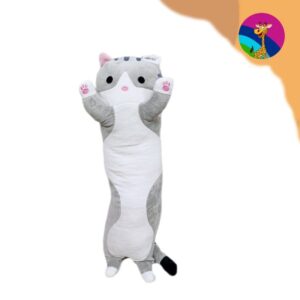 Изображение для Мягкая игрушка Кот батон 80 см серый - 6666