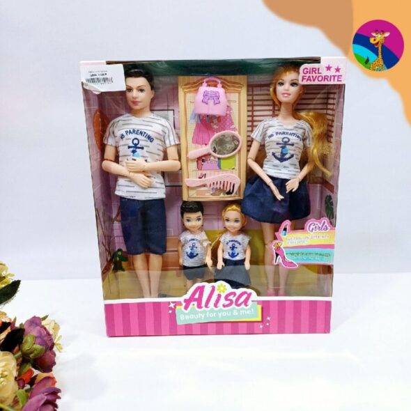 Изображение для Набор Семья Alisa HAPPY шарнирные  FAMILY Барби ,кен,пупс